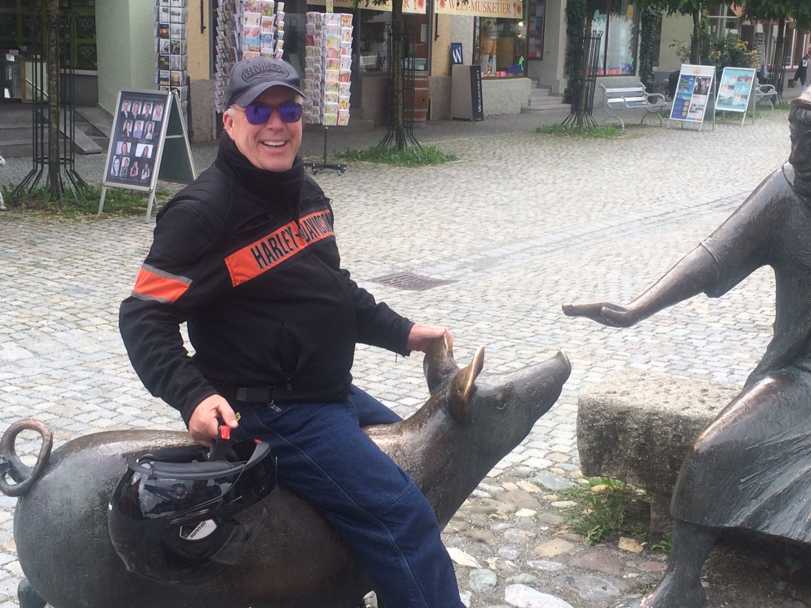 Riding my hog in the Alps